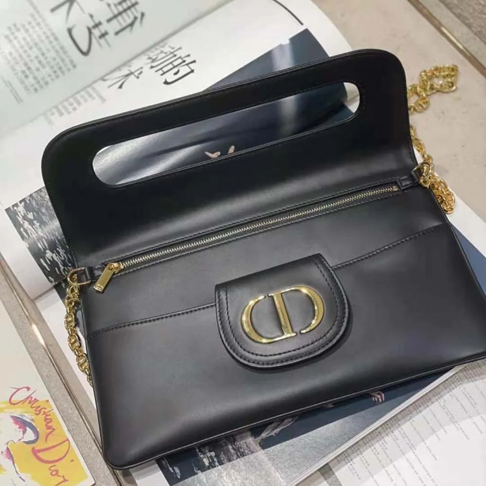 Dior Medium Diordouble Bag Smooth Calfskin for Women in Black