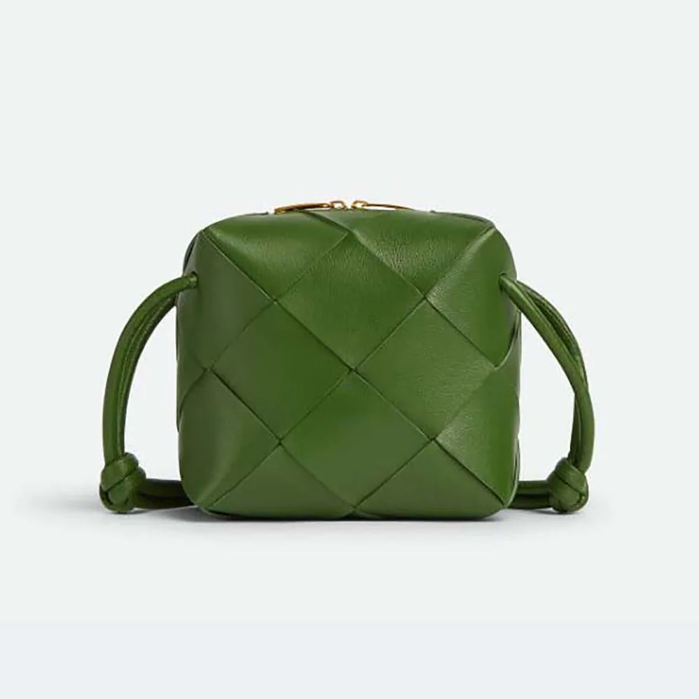 Bottega Veneta Mini Cassette Camera Bag for Women in Green