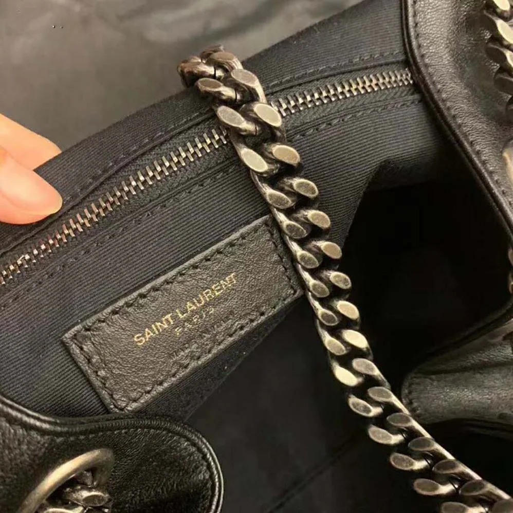Saint Laurent YSL Nolita Medium Bag Vintage Leather for Women in Black Saint Laurent YSL Nolita Medium Bag Vintage Leather for Women in Black