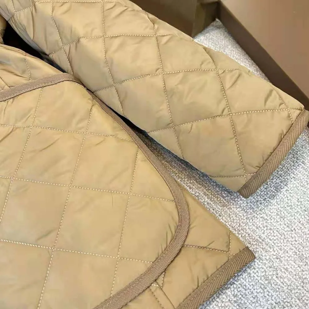 Burberry Diamond Quilted Nylon Jacket for Women in Brown Burberry Diamond Quilted Nylon Jacket for Women in Brown
