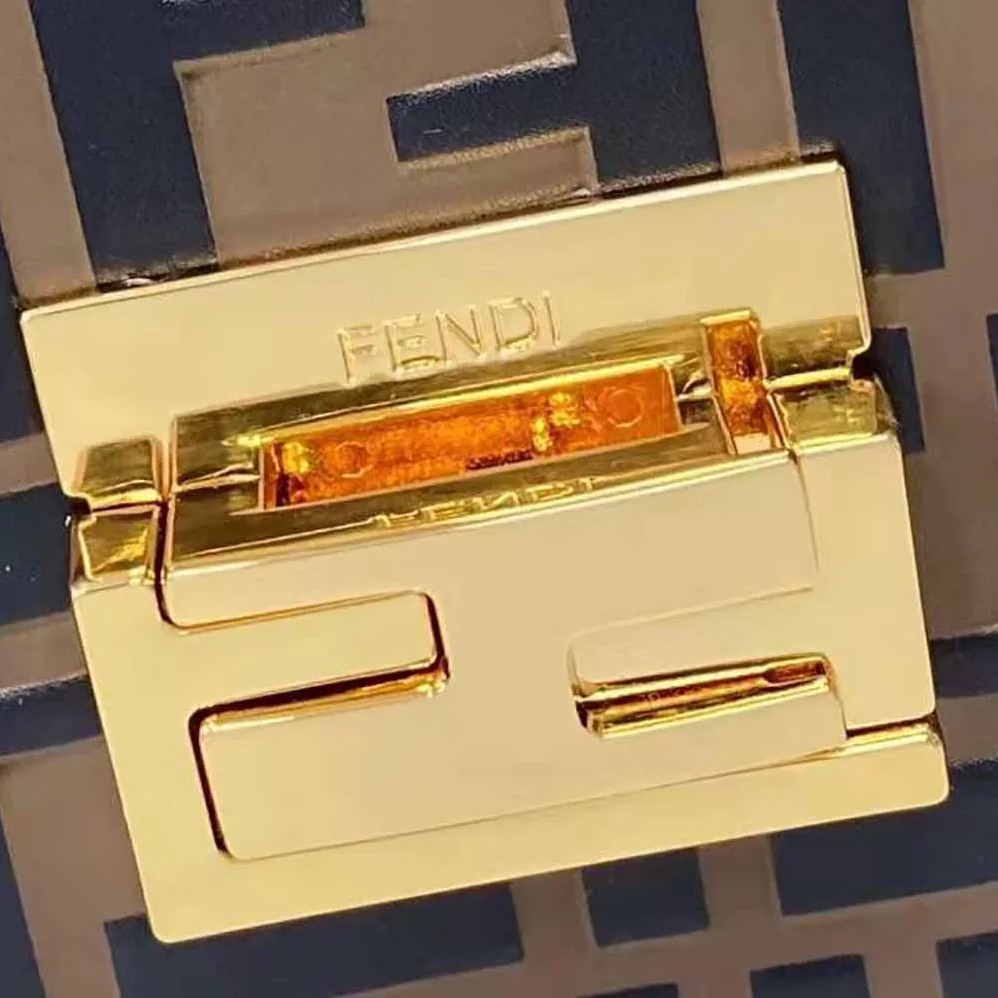 Fendi Kan U Small Brown Leather Mini for Women in Bag