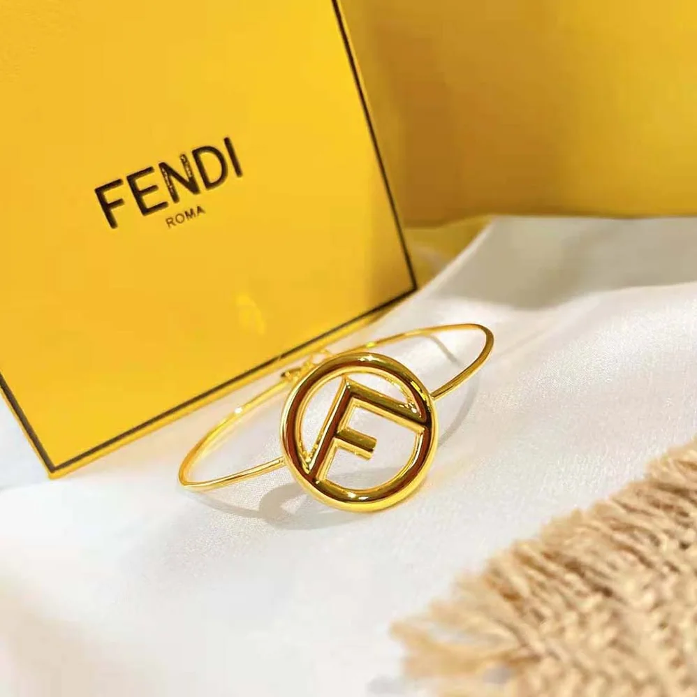 Fendi F is Fendi Bracelet Gold Color Bracelet for Women