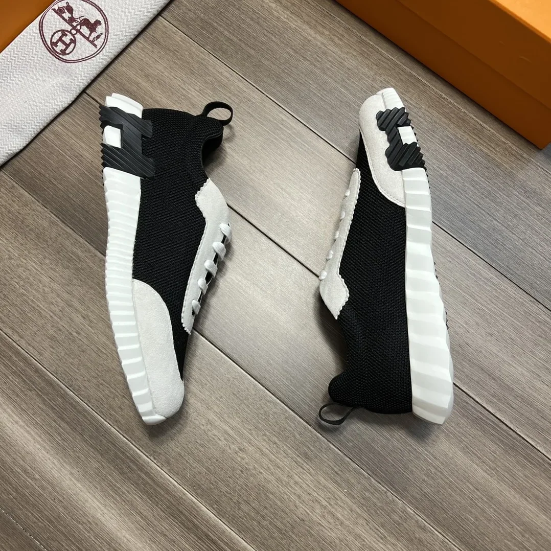 Hermes Bouncing Sneakers Black And White Hermes Bouncing Sneakers Black And White