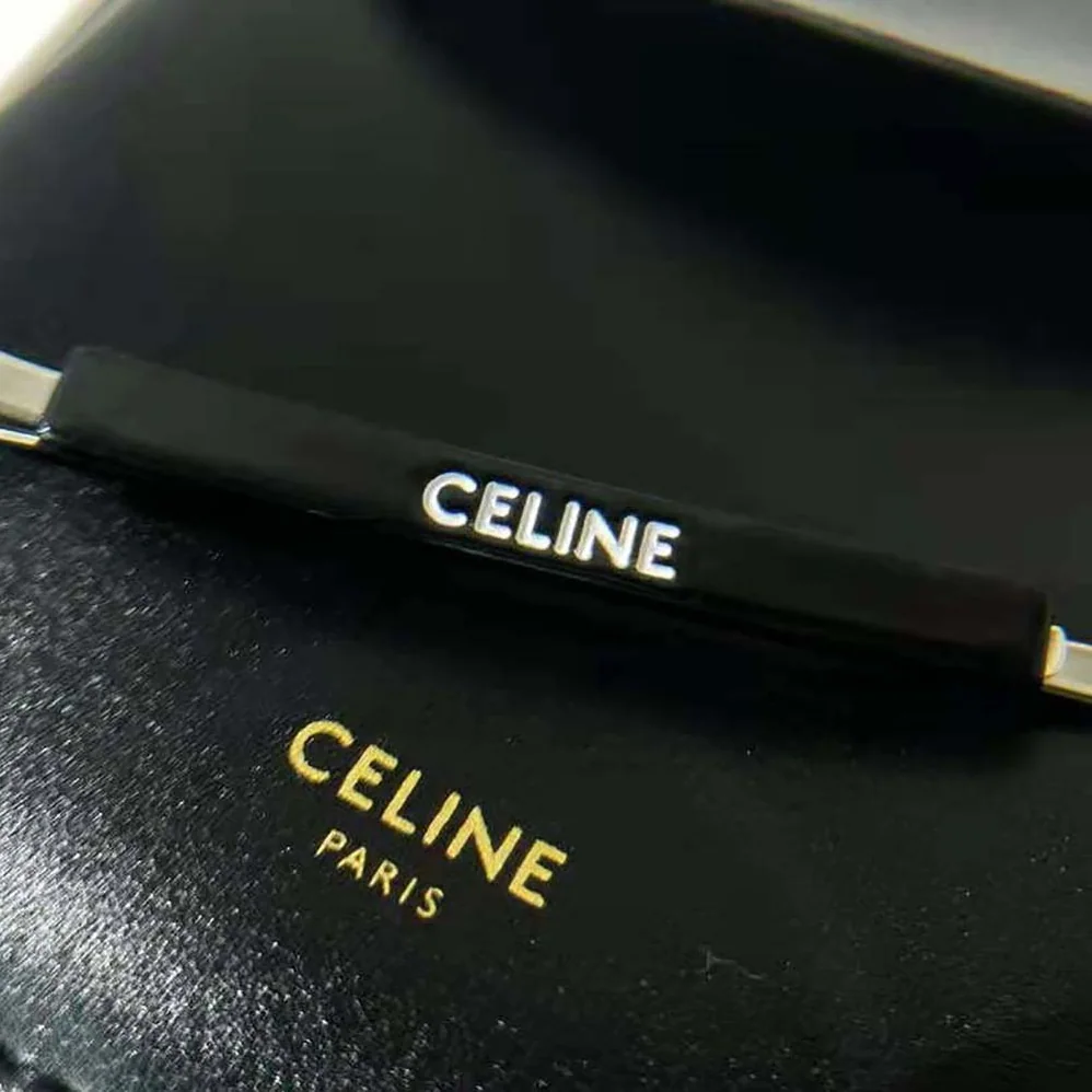 Celine Monochroms Set of 3 Hair Clips in Acetate and Steel for Women Celine Monochroms Set of 3 Hair Clips in Acetate and Steel for Women