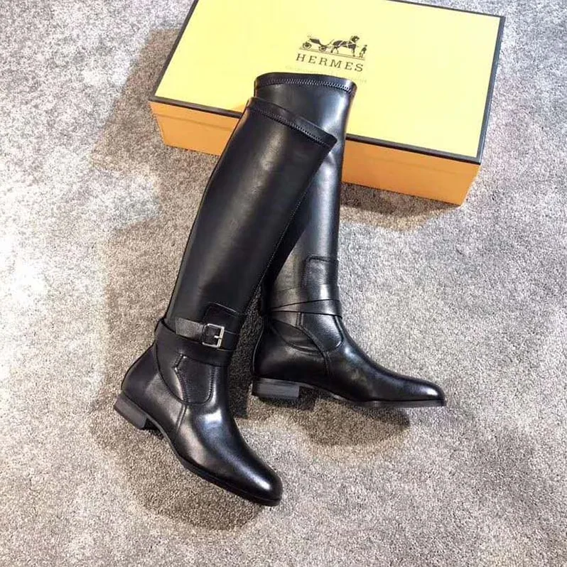 Hermes Shoes Soria Boot for Women in Black