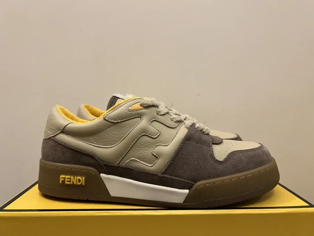 Fendi Match Low Tops In Beige 8E8252AHH2F1FHU Fendi Match Low Tops In Beige 8E8252AHH2F1FHU