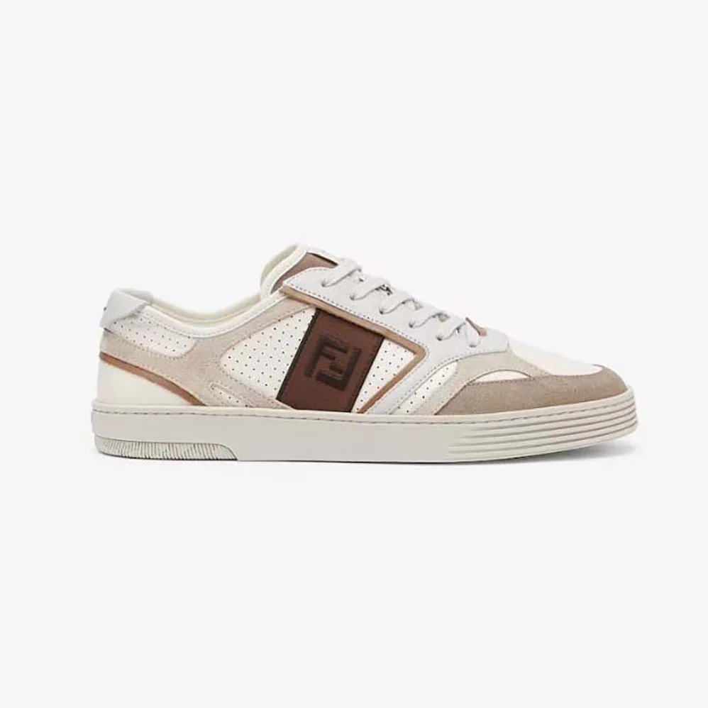 Fendi Step Beige Leather Low for Men in tops Fendi Step Beige Leather Low for Men in tops
