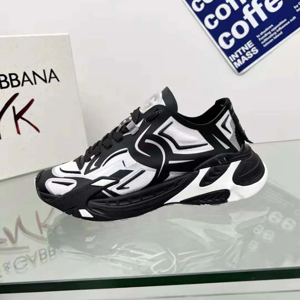 Dolce Gabbana D&G Mesh Fast Sneakers for Men in Black Dolce Gabbana D&G Mesh Fast Sneakers for Men in Black