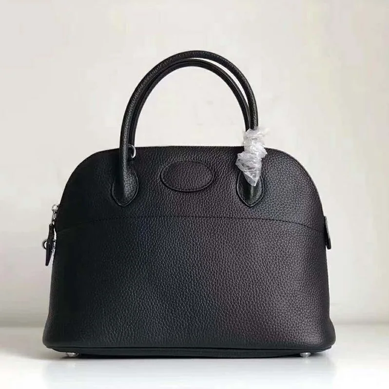 Hermes Bolide 31 bag in Taurillon Clemence Leather for Women in Black Hermes Bolide 31 bag in Taurillon Clemence Leather for Women in Black