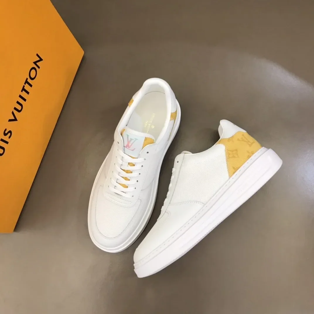 Louis Vuitton Rivoli Sneaker Monogram Metallic Canvas White in Yellow Louis Vuitton Rivoli Sneaker Monogram Metallic Canvas White in Yellow