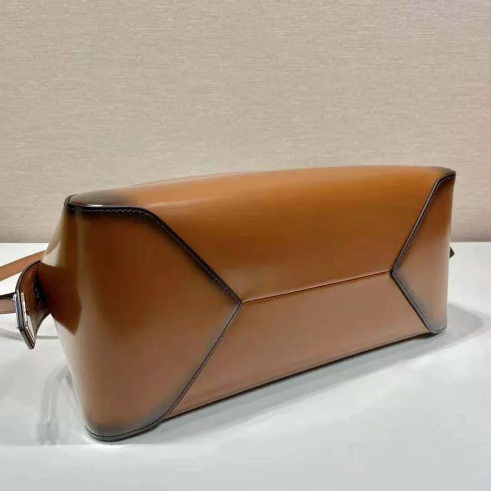 Prada Medium Brushed Leather Prada Supernova Handbag for Women in Brown Prada Medium Brushed Leather Prada Supernova Handbag for Women in Brown