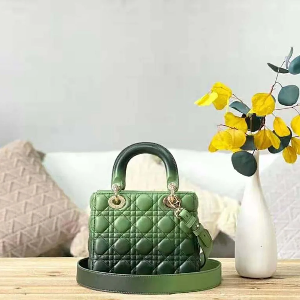 Dior my Abcdior Bag Green Gradient Cannage Lambskin for Women Dior my Abcdior Bag Green Gradient Cannage Lambskin for Women