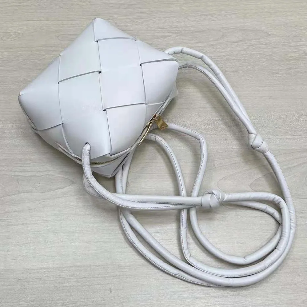Bottega Veneta Mini Cassette Camera Bag for Women in White