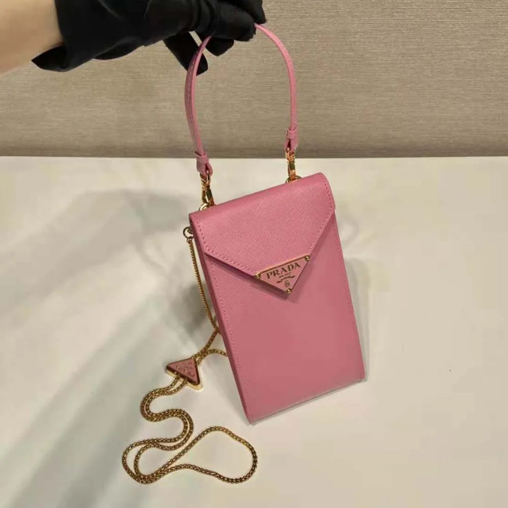 Prada Saffiano Leather Mini-Bag for Women in Pink