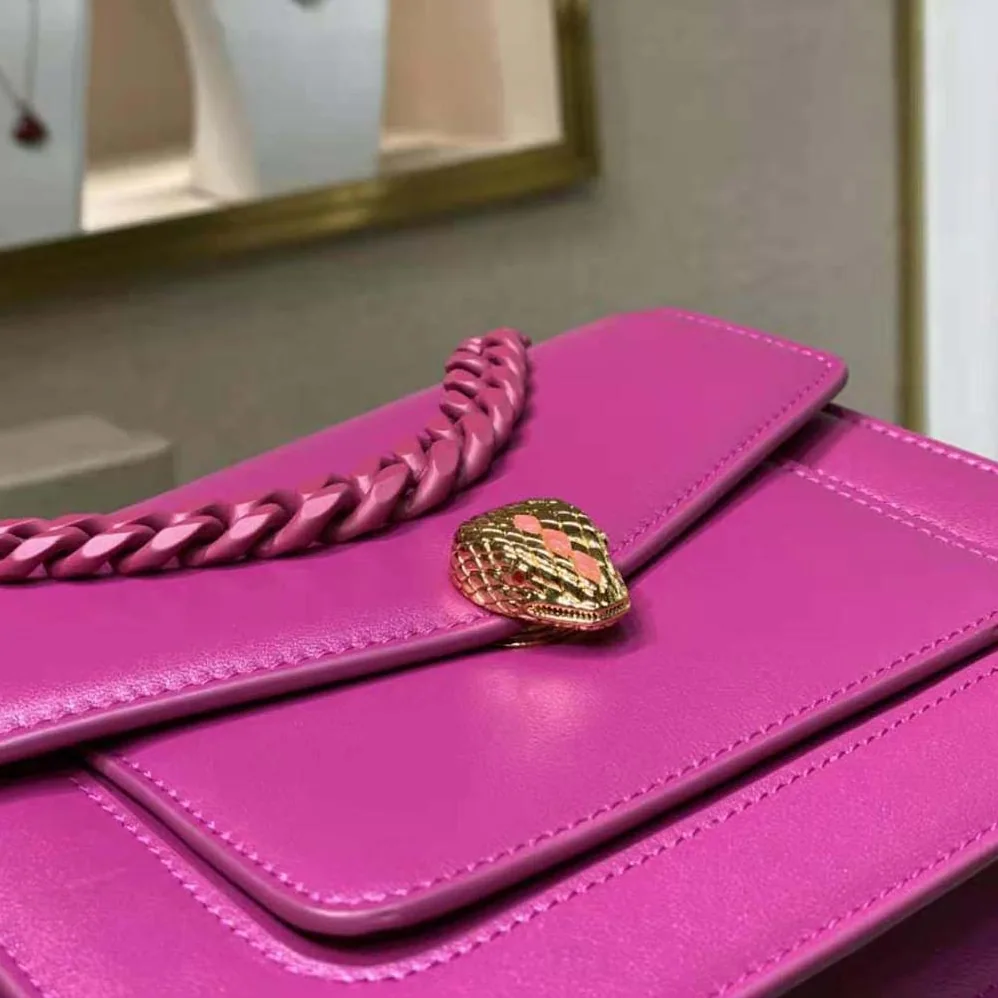 Bvlgari Serpenti Forever Crossbody Bag in Purple Nappa Leather for Women