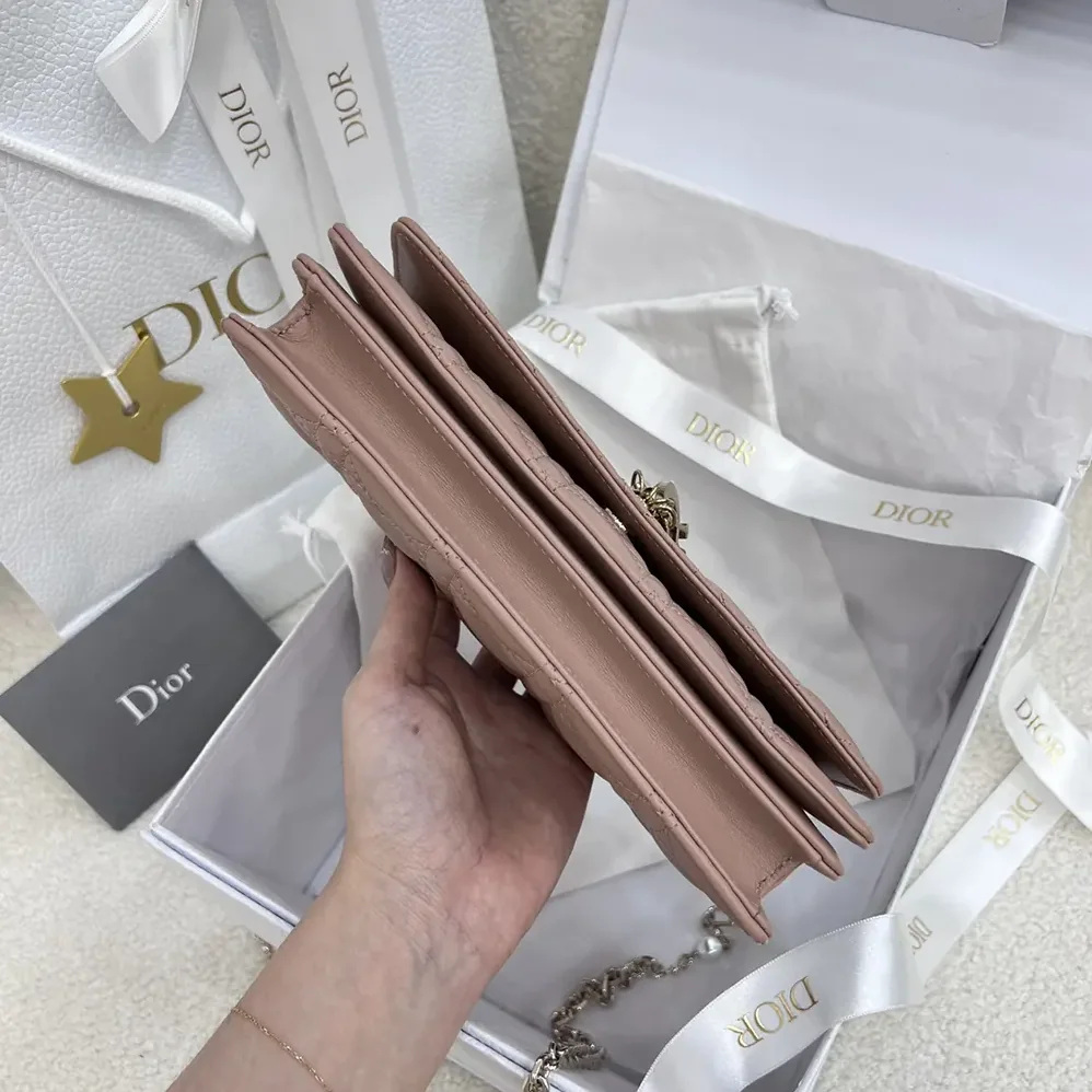 Dior My Dior Mini Bag Rose des Vents Cannage Lambskin for Women Dior My Dior Mini Bag Rose des Vents Cannage Lambskin for Women