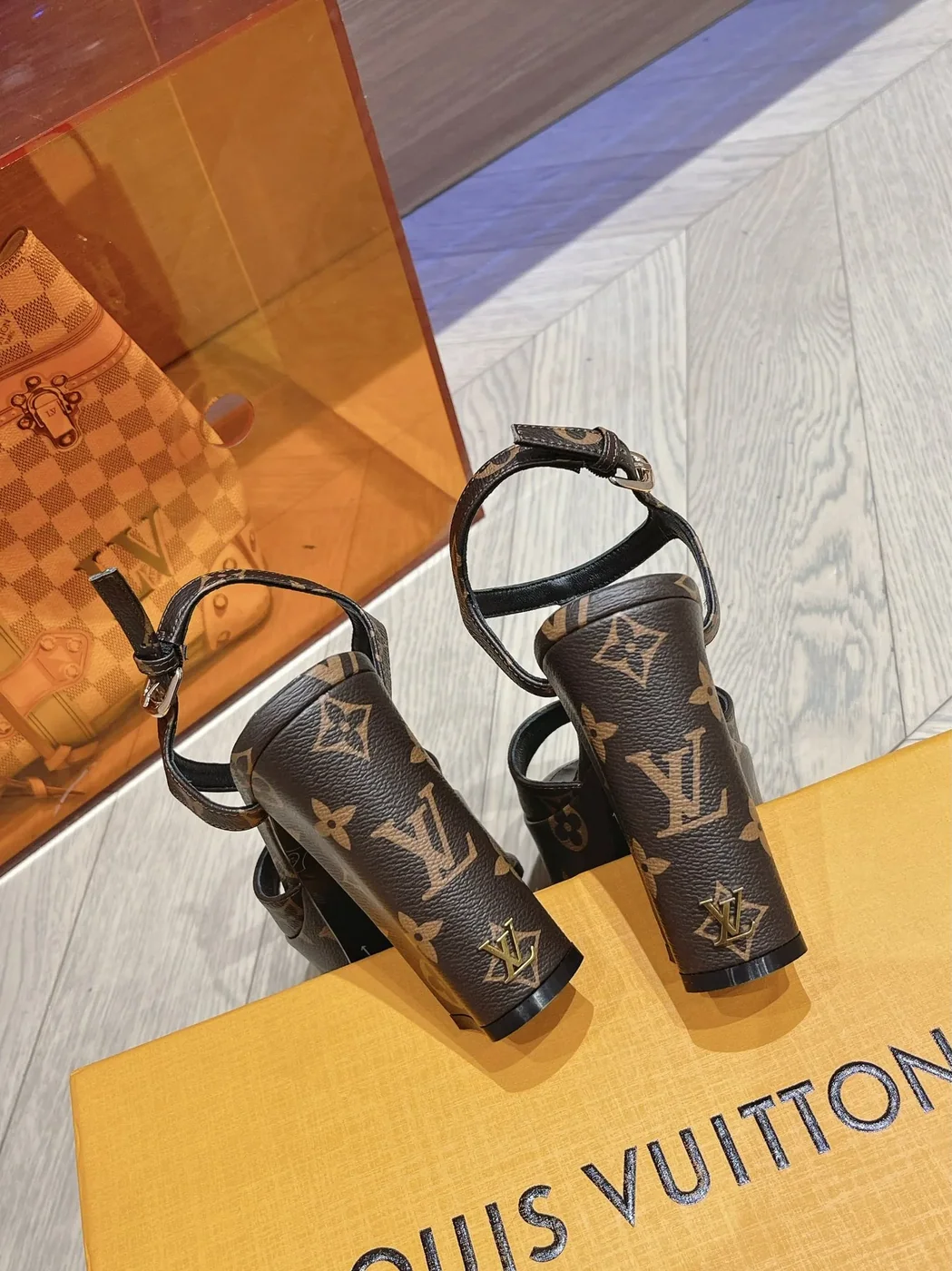 Louis Vuitton Sparkle Sandal Brown Louis Vuitton Sparkle Sandal Brown