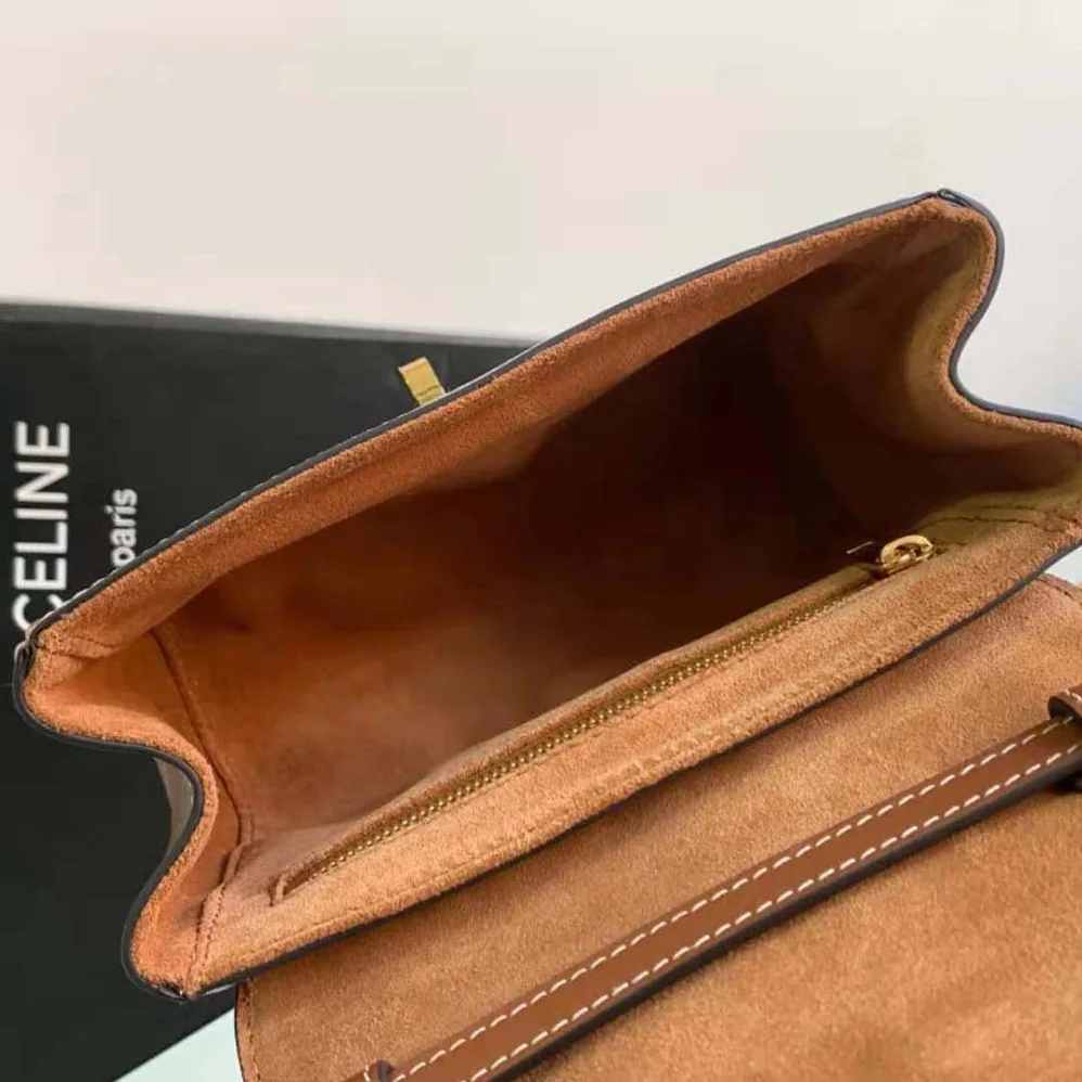 Celine Mini Soft 16 in Smooth Calfskin for Women in Brown Celine Mini Soft 16 in Smooth Calfskin for Women in Brown