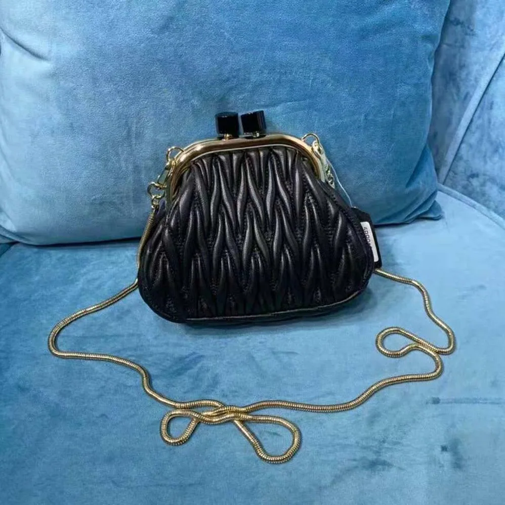 Miu Miu Miu Belle Nappa Leather Mini-Bag for Women in Black