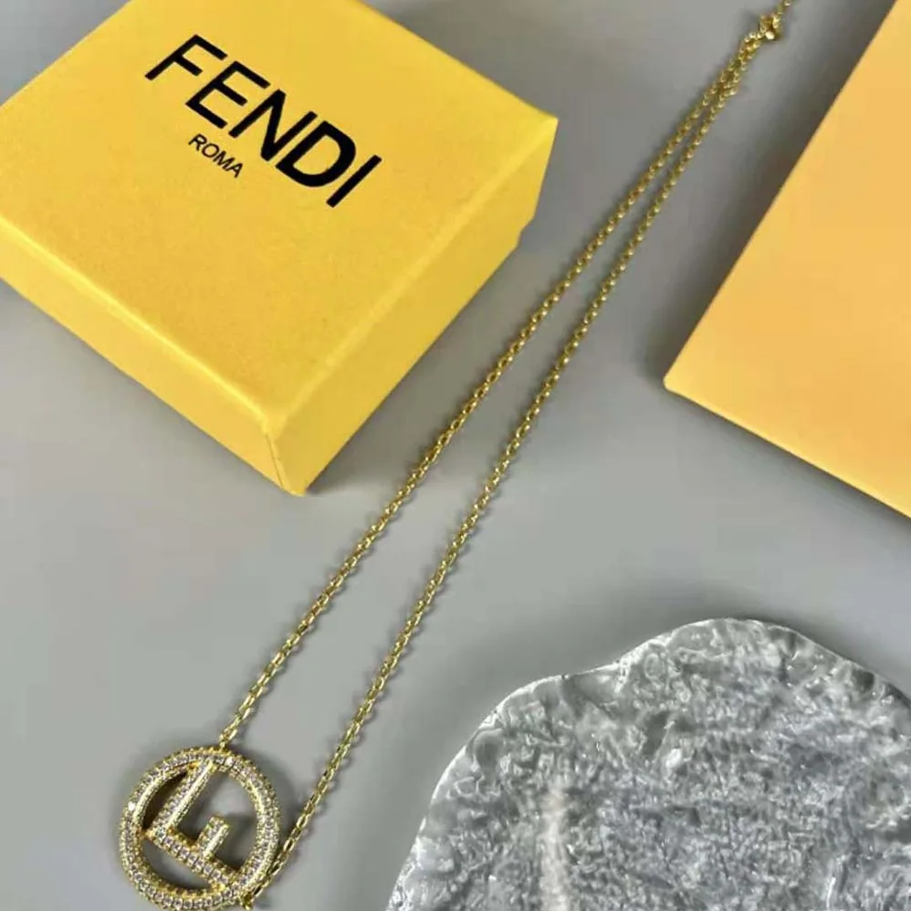 Fendi F Is Fendi Necklace Gold for Women in colored Necklace Fendi F Is Fendi Necklace Gold for Women in colored Necklace