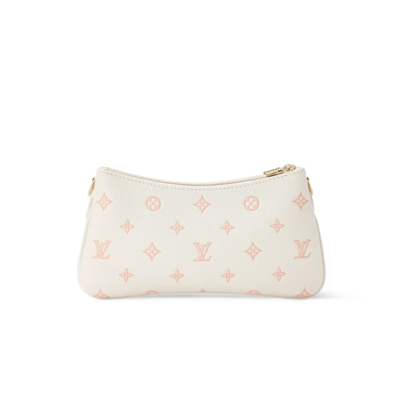 Louis Vuitton Pochette Liv Shoulder Bag / Milky White/ Peach Gold Hardware