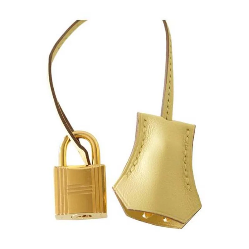 Hermes Birkin 25 Bag in Togo Leather with Gold Hardware in Yellow Hermes Birkin 25 Bag in Togo Leather with Gold Hardware in Yellow
