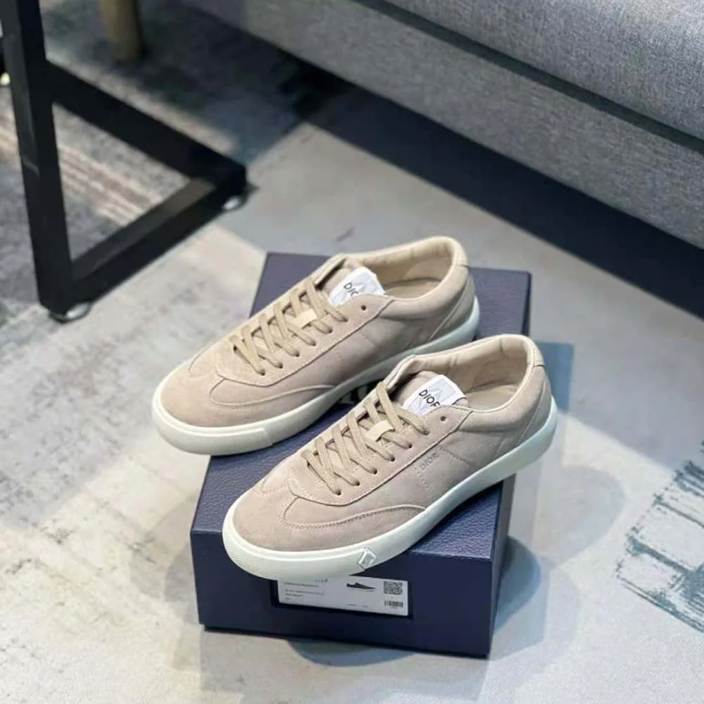 Dior B101 Sneaker Greige Nubuck Calfskin for Men