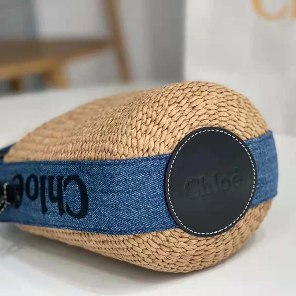 Chloe Small Woody Basket for Women in Navy
