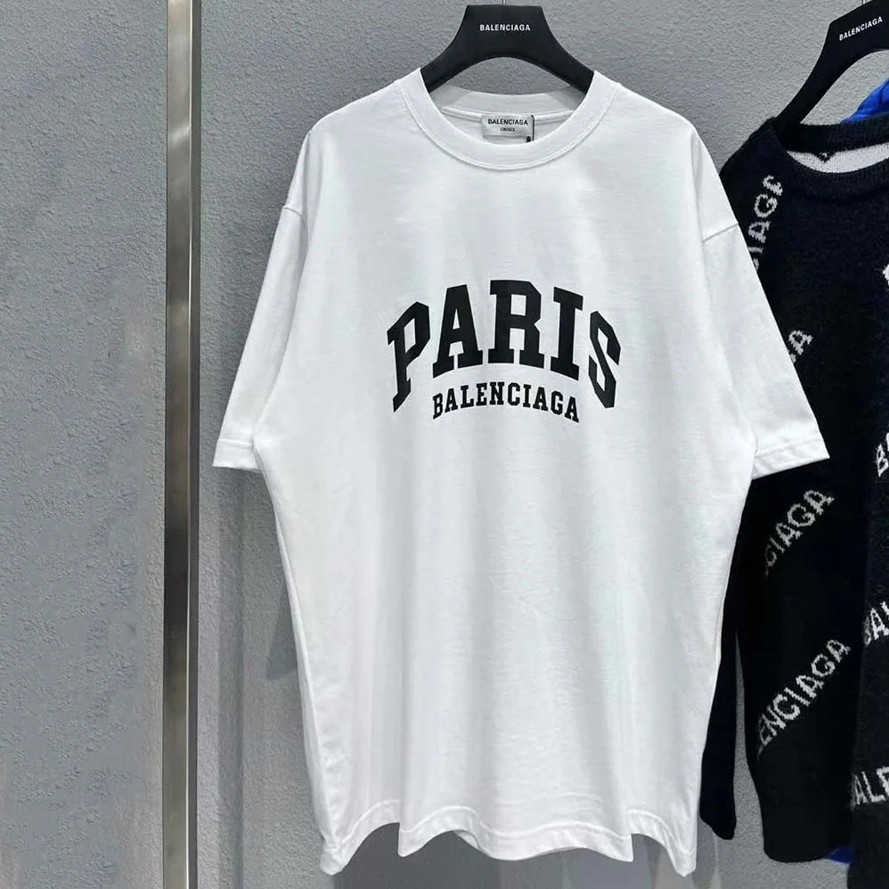 Balenciaga Cities Paris T-shirt Medium Fit in White for Men