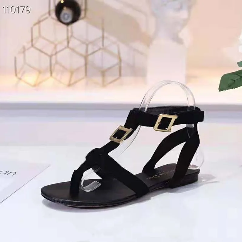 Dior Double-D Sandal in Suede Calfskin for Women in Black Dior Double-D Sandal in Suede Calfskin for Women in Black
