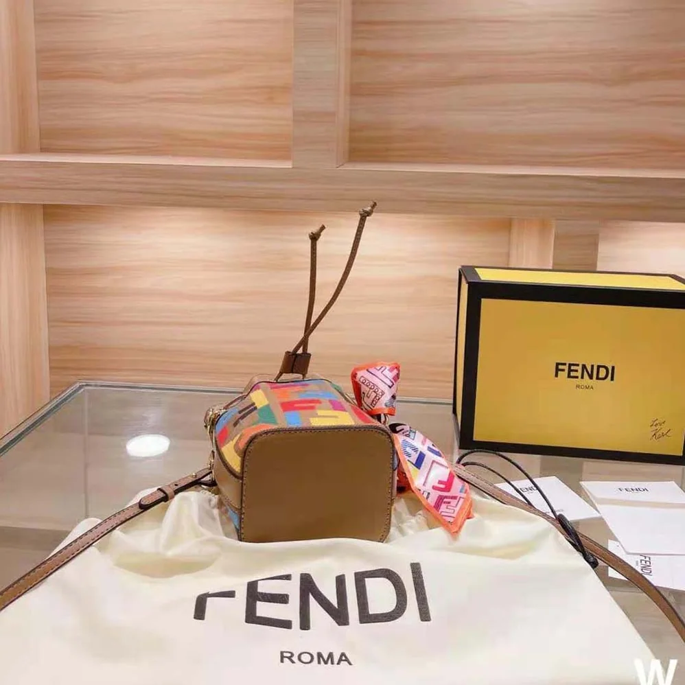 Fendi Mon Tresor Multicolor FF Canvas Mini for Women in Bag Fendi Mon Tresor Multicolor FF Canvas Mini for Women in Bag