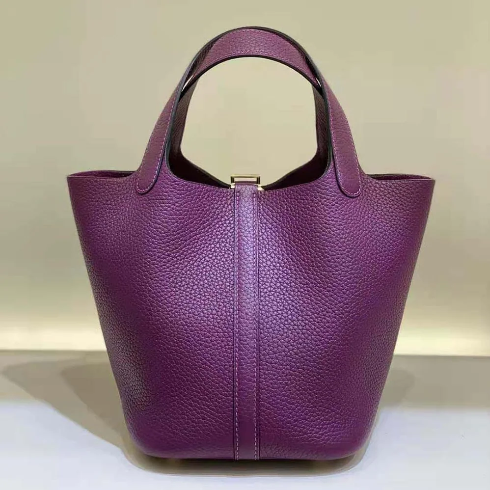 Hermes Picotin Lock 18cm in Clémence leather for Women in Purple