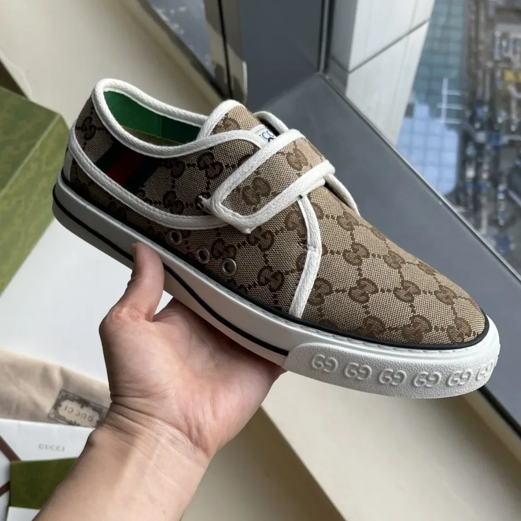Gucci Tennis 1977 Sneaker Brown Red for Women