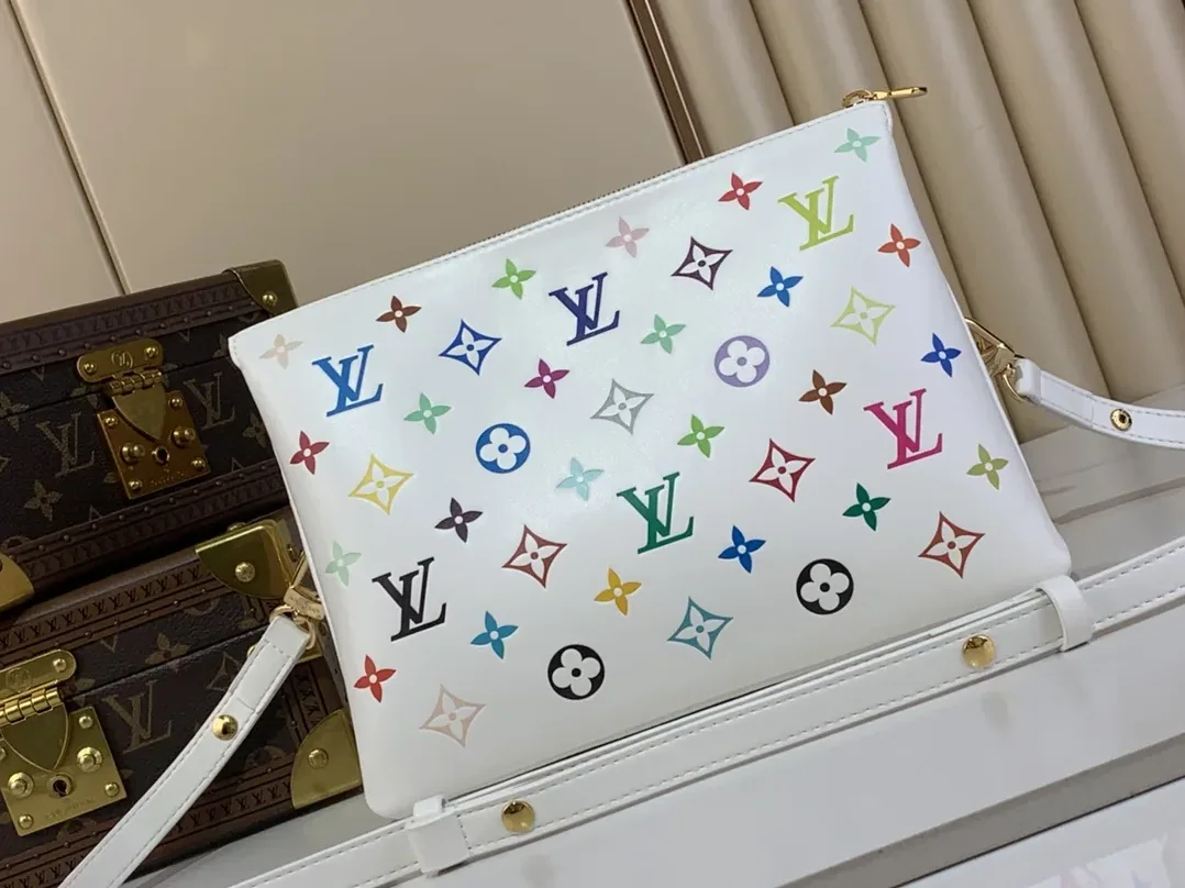 Louis Vuitton LV x TM Coussin PM Shoulder Bag in Multicolored Gold Hardware