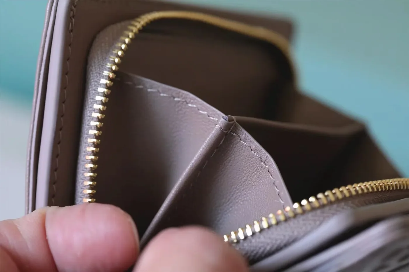Louis Vuitton Lou Wallet / Monogram Embossed Light Brown Gold Hardware Louis Vuitton Lou Wallet / Monogram Embossed Light Brown Gold Hardware