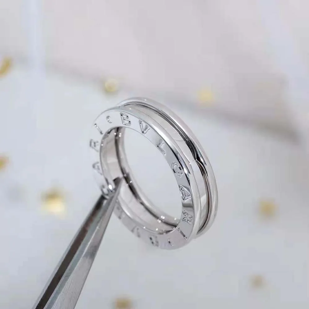 Bvlgari B.Zero1 One-Band Ring in 18 KT White Gold for Women