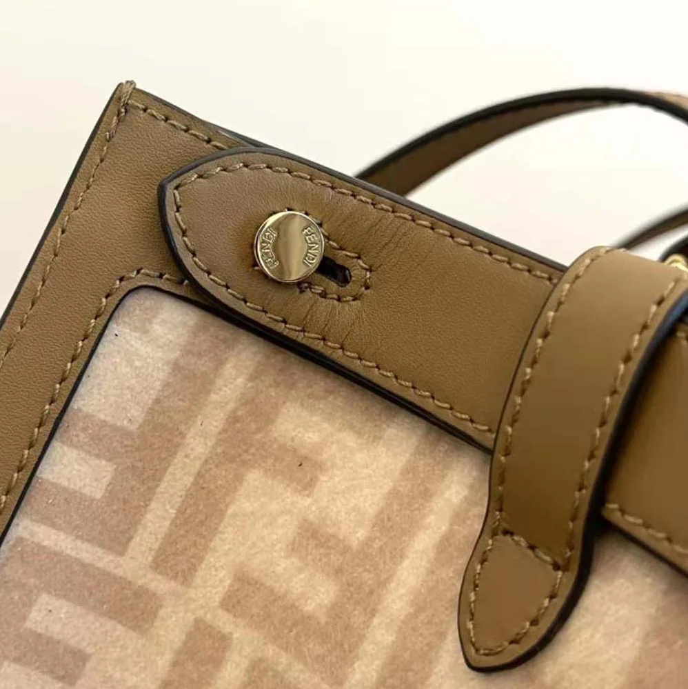 Fendi Medium Peekaboo X-Tote Beige FF Wool Bag for Women Fendi Medium Peekaboo X-Tote Beige FF Wool Bag for Women