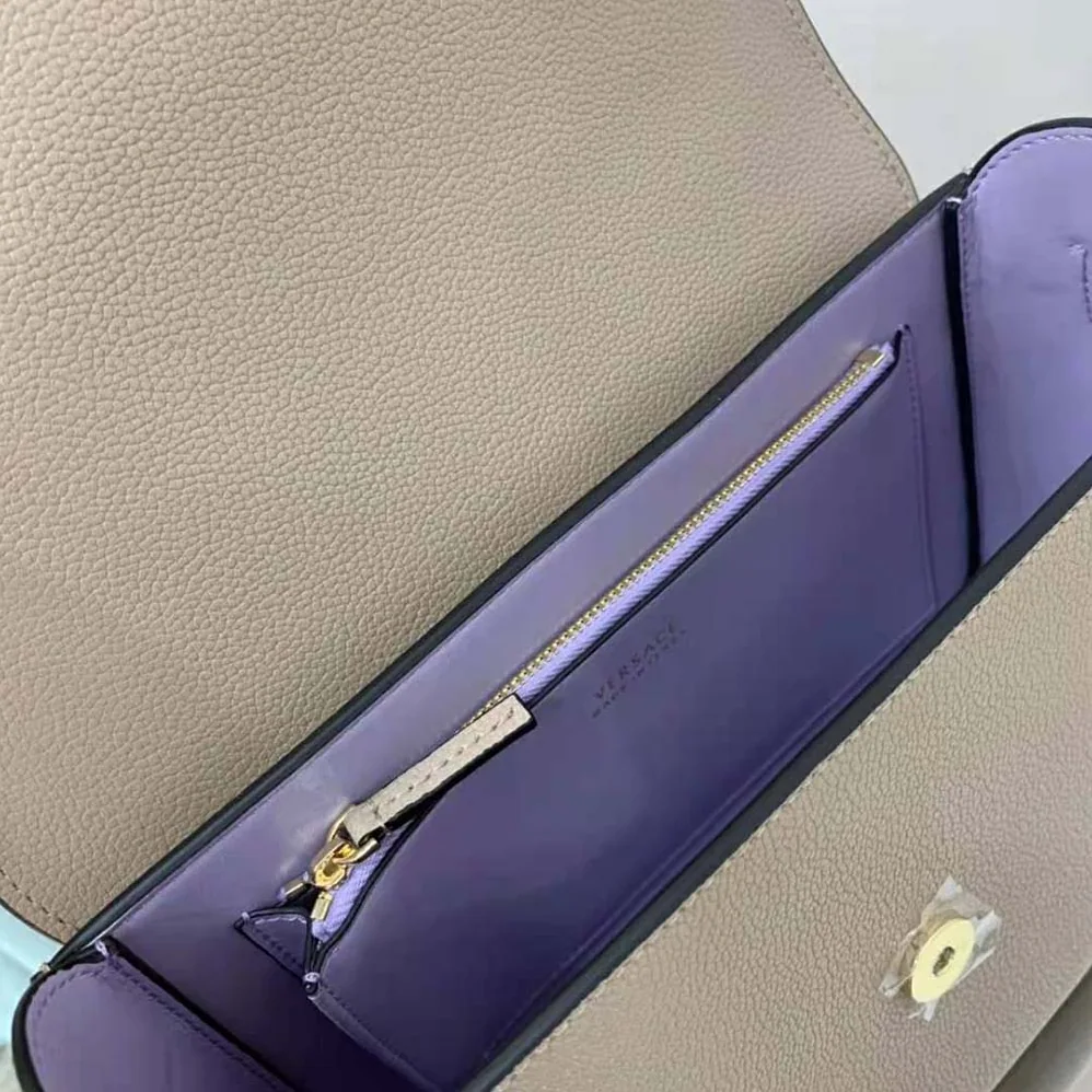 Versace La Medusa Shoulder Bag for Women in Sandy