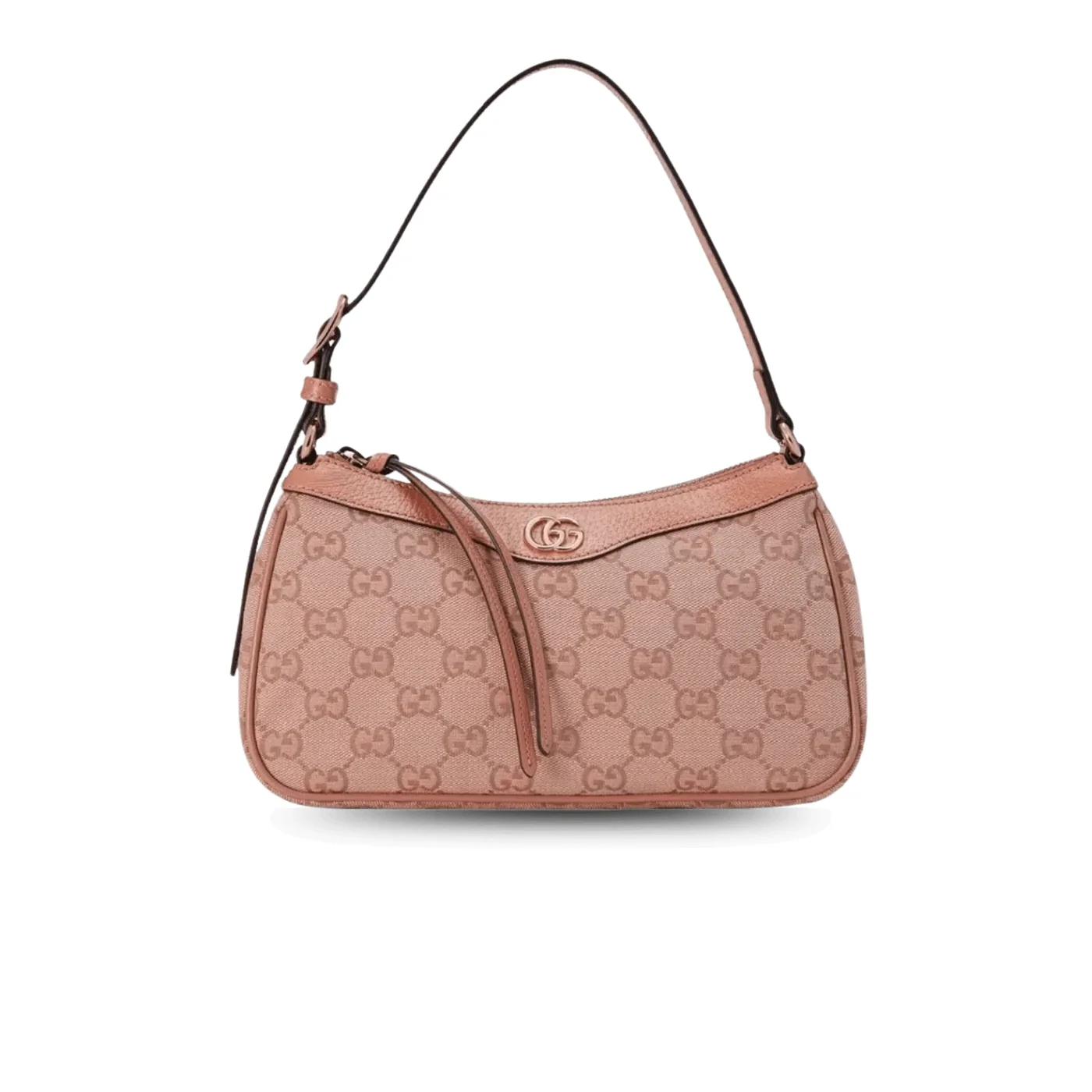 Gucci Ophidia Small Shoulder Bag in Pink Rose Gold Hardware