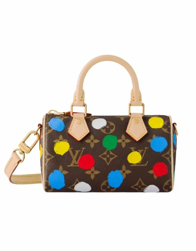 LV x YK Nano Speedy Bag Brown /