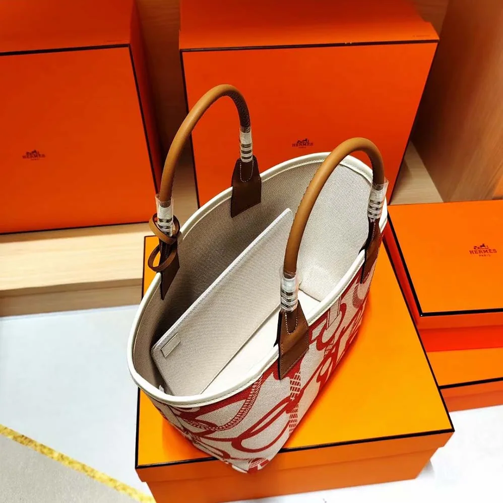 Hermes Steeple 25 Cais Ecru Tote Bag for Unisex in Brown