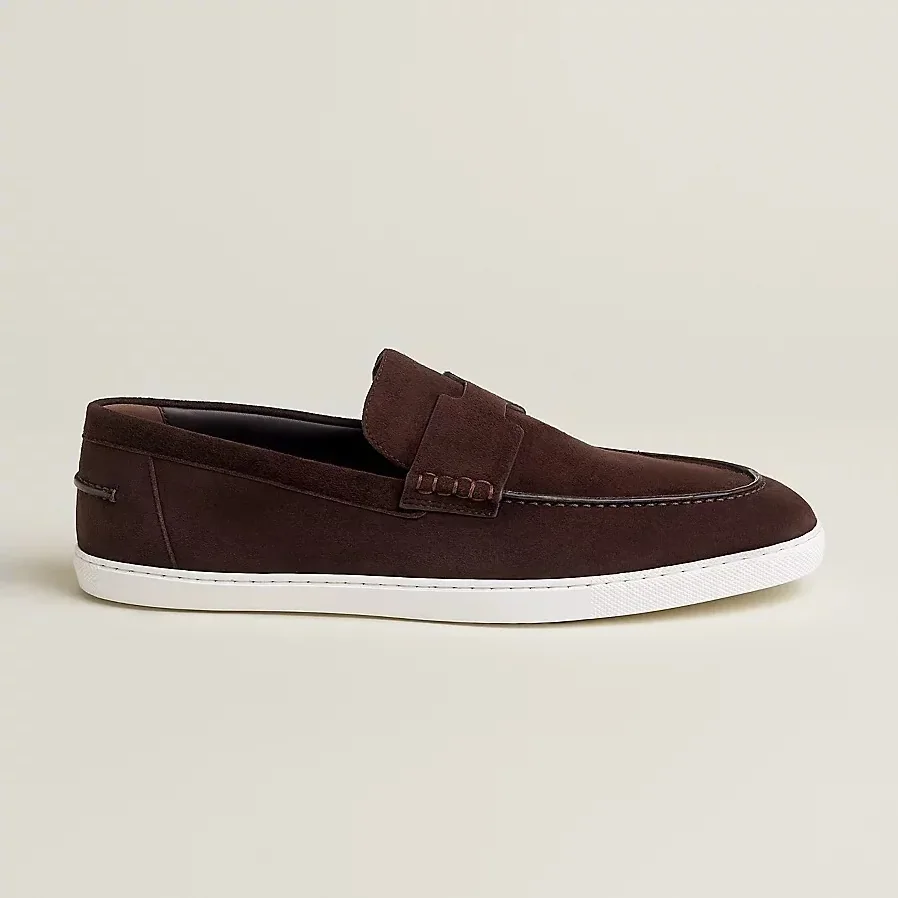 Hermes Job Loafers Marron Ebene Hermes Job Loafers Marron Ebene