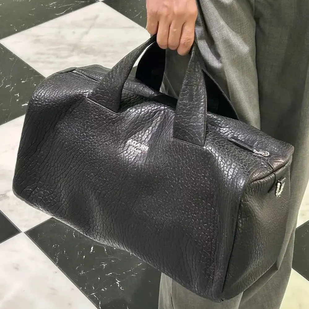 Prada Nappa Leather Duffle Bag for Unisex in Black