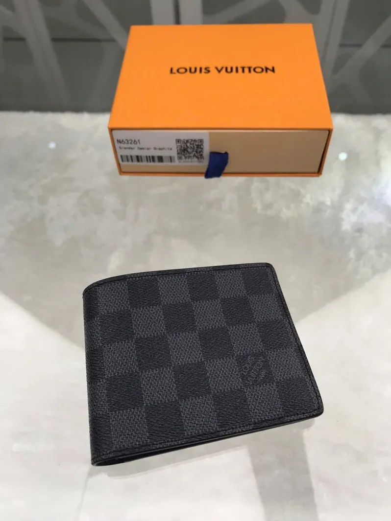Louis Vuitton Slender Wallet Damier Graphite Canvas Louis Vuitton Slender Wallet Damier Graphite Canvas