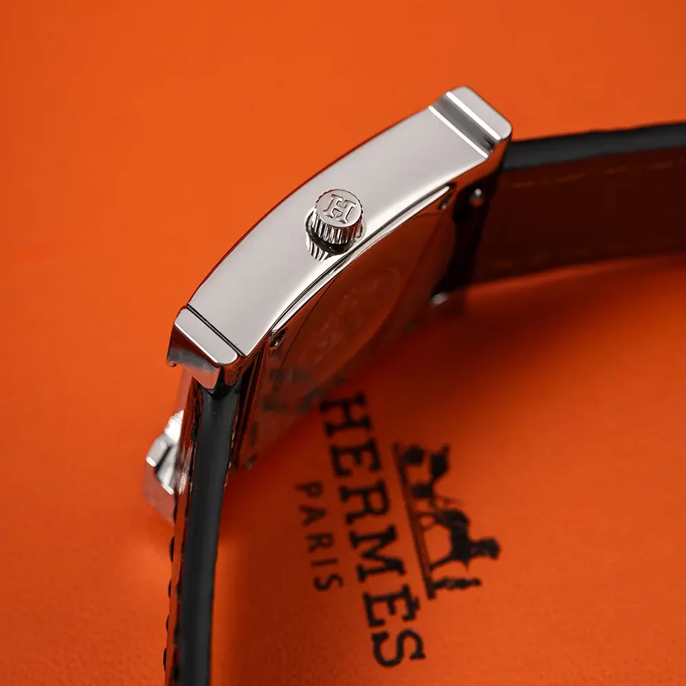 Hermes Heure H Watch Mini Model 21 mm for Women in Silver