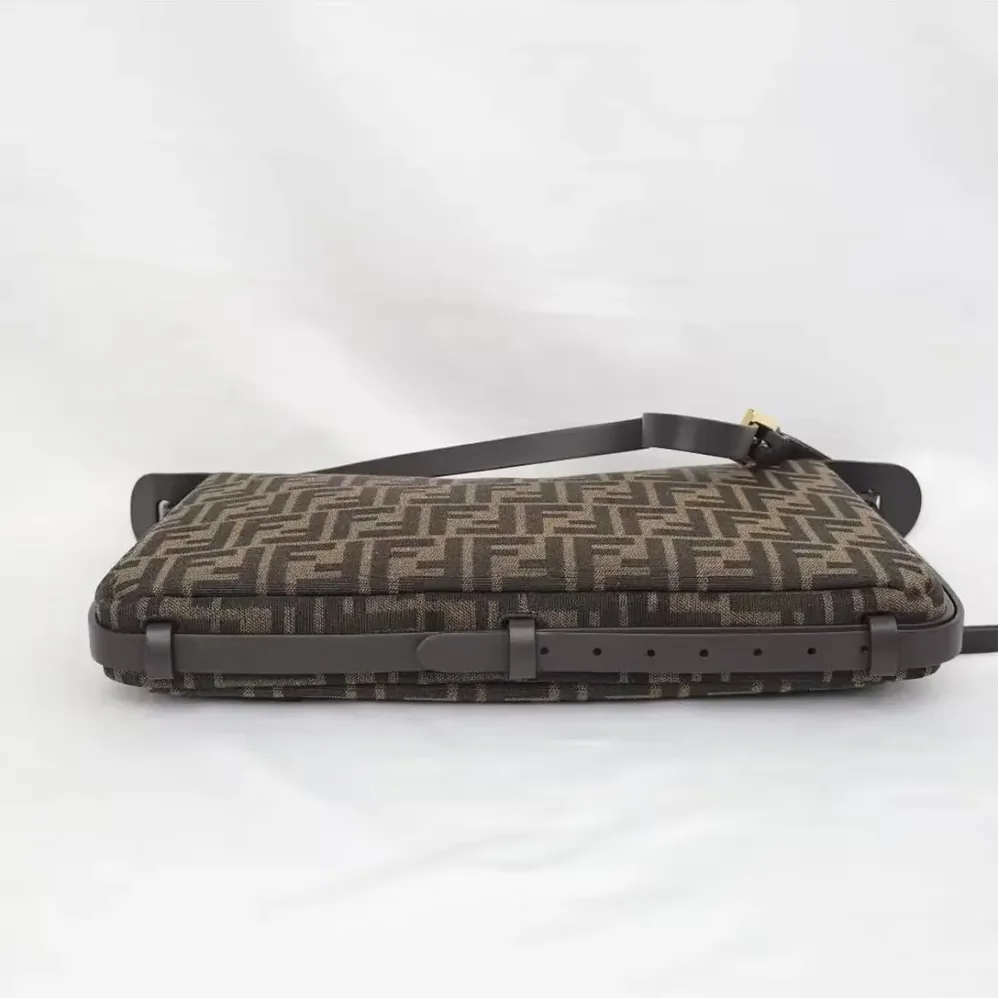 Fendi Simply FF Shoulder Bag with Fendi Baguette Motif for Men Fendi Simply FF Shoulder Bag with Fendi Baguette Motif for Men