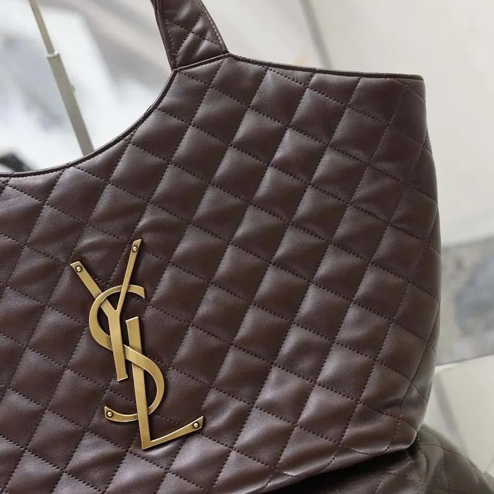 Saint Laurent YSL Icare Medium In Quilted Nappa Burgundy for Women Saint Laurent YSL Icare Medium In Quilted Nappa Burgundy for Women