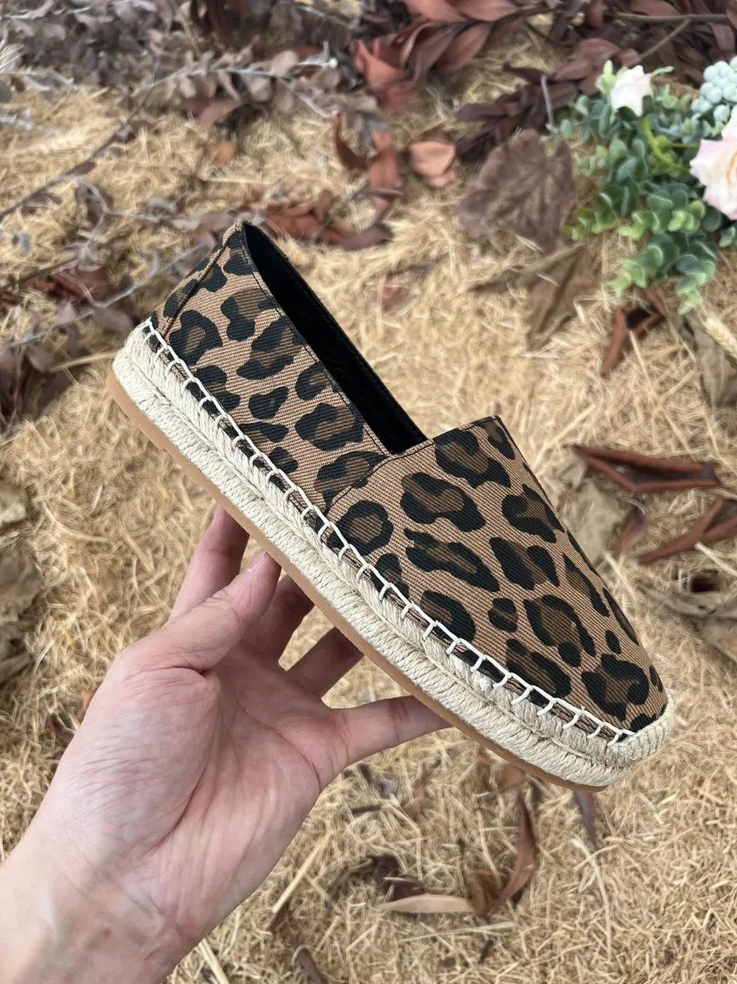 Saint Laurent Ysl Embroidered Espadrilles Brown for Women Saint Laurent Ysl Embroidered Espadrilles Brown for Women