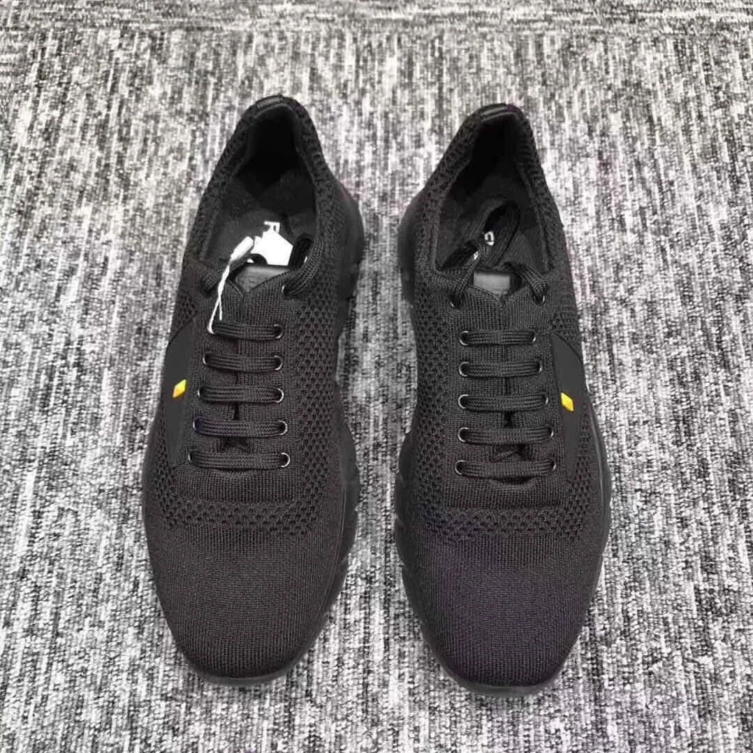 Fendi Fabric Running Shoes for Men in Black