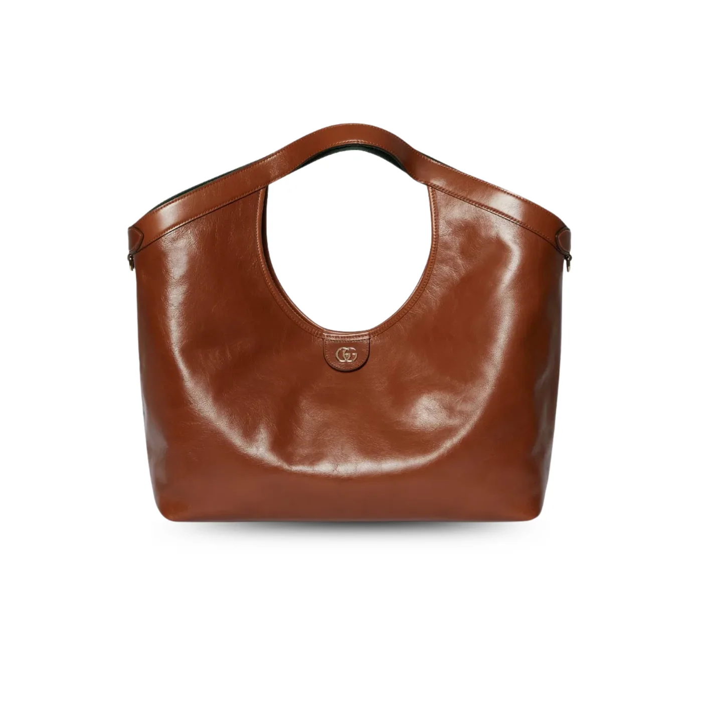 Gucci Giglio Large Tote Bag in Dark Brown Gold Hardware